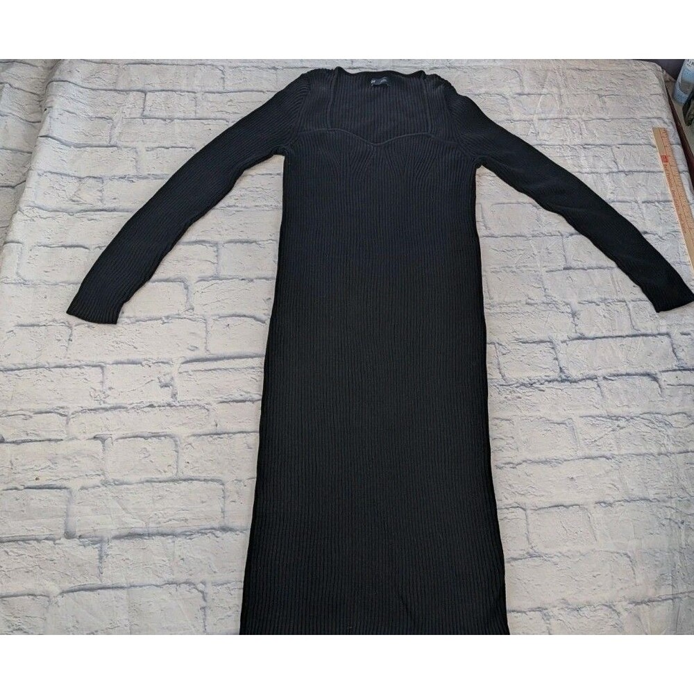GAP Black Mock Neck Relaxed Long Sleeve Sweater Dress XL